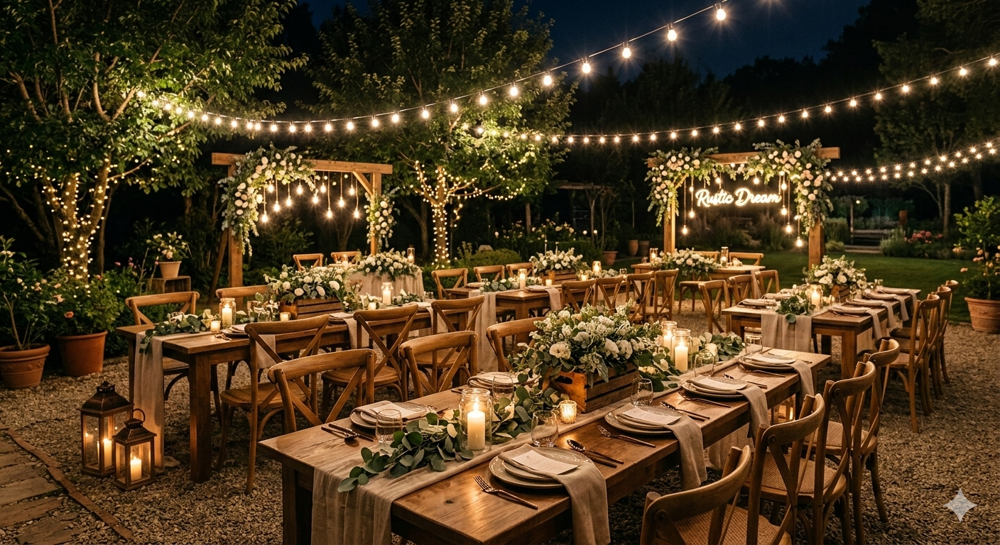 باقة التنسيق الريفي الفاخر (Rustic Dream Package)